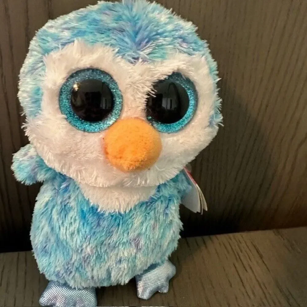 Ty Beanie Boos Ice Cube Blue Penguin 6